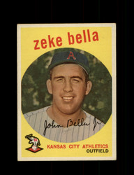 1959 ZEKE BELLA TOPPS #254 ATHLETICS *0752