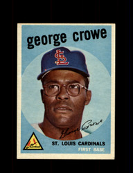 1959 GEORGE CROWE TOPPS #337 CARDINALS *0764