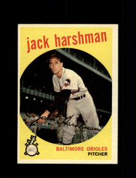 1959 JACK HARSHMAN TOPPS #475 ORIOLES *0769