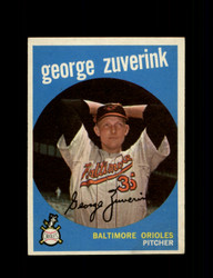 1959 GEORGE ZUVERINK TOPPS #219 ORIOLES *0772