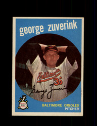 1959 GEORGE ZUVERINK TOPPS #219 ORIOLES *0810