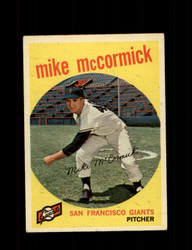 1959 MIKE MCCORMICK TOPPS #148 GIANTS *0813