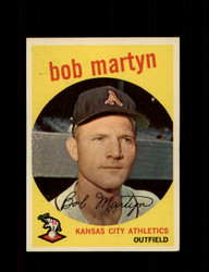 1959 BOB MARTYN TOPPS #41 ATHLETICS *0822