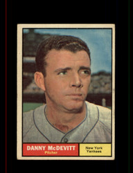 1961 DANNY MCDEVITT TOPPS #349 YANKEES *0872