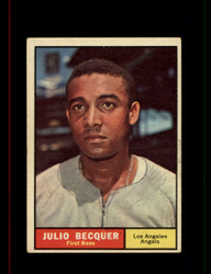 1961 JULIO BECQUER TOPPS #329 ANGELS *0873