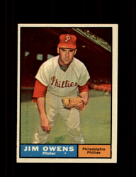 1961 JIM OWENS TOPPS #341 PHILLIES *0891