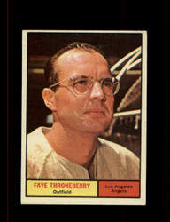 1961 FAYE THRONEBERRY TOPPS #282 ANGELS *0896
