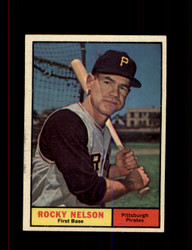 1961 ROCKY NELSON TOPPS #304 PIRATES *0911