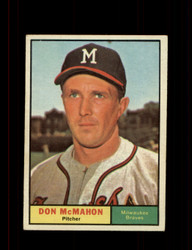 1961 DON MCMAHON TOPPS #278 BRAVES *0929