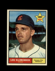 1961 LOU KLIMCHOCK TOPPS #462 ATHLETICS *0970