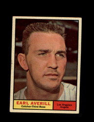 1961 EARL AVERILL TOPPS #358 ANGELS *0982