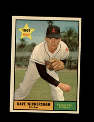 1961 DAVE WICKERSHAM TOPPS #381 ATHLETICS *0987