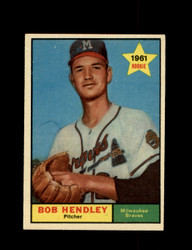 1961 BOB HENDLEY TOPPS #372 BRAVES *G1024