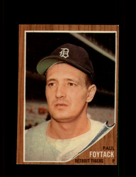 1962 PAUL FOYTACK TOPPS #349 TIGERS *G1271