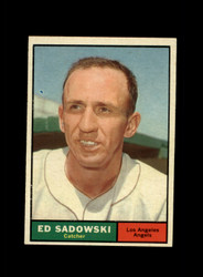 1961 ED SADOWSKI TOPPS #163 ANGELS *G1517