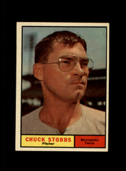 1961 CHUCK STOBBS TOPPS #431 TWINS *G1554