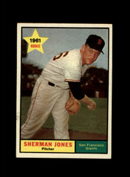 1961 SHERMAN JONES TOPPS #161 GIANTS *G1558