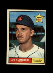 1961 LOU KLIMCHOCK TOPPS #462 ATHLETICS *G1606