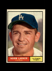 1961 NORM LARKER TOPPS #130 DODGERS *G1641