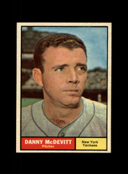 1961 DANNY MCDEVITT TOPPS #349 YANKEES *G1652
