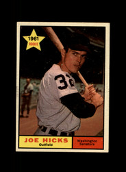 1961 JOE HICKS TOPPS #386 SENATORS *G1654