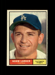 1961 NORM LARKER TOPPS #130 DODGERS *G1692