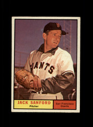 1961 JACK SANFORD TOPPS #258 GIANTS *G1732 