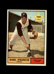 1961 EARL FRANCIS TOPPS #54 PIRATES *G1767