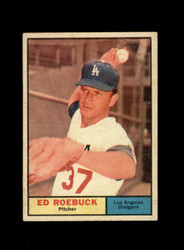 1961 ED ROEBUCK TOPPS #6 DODGERS *G1774
