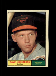 1961 DAVE NICHOLSON TOPPS #182 ORIOLES *G1792