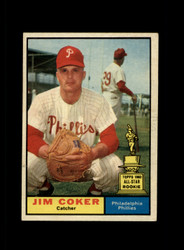 1961 JIM COKER TOPPS #144 PHILLIES *G1803