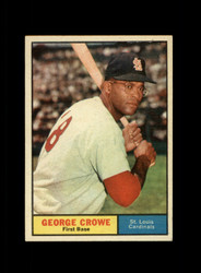 1961 GEORGE CROWE TOPPS #52 CARDINALS *G1816