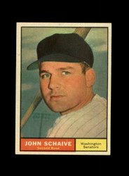 1961 JOHN SCHAIVE TOPPS #259 SENATORS *G1823