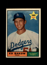 1961 ED RAKOW TOPPS #147 DODGERS *G1835