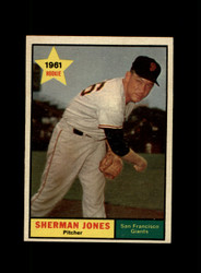 1961 SHERMAN JONES TOPPS #161 GIANTS *G1848