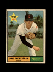 1961 DAVE WICKERSHAM TOPPS #381 ATHLETICS *G1861