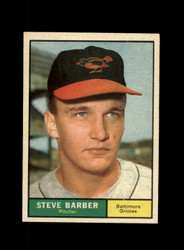 1961 STEVE BARBER TOPPS #125 ORIOLES *G1865