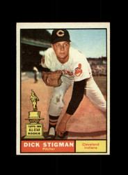 1961 DICK STIGMAN TOPPS #77 INDIANS *G4922