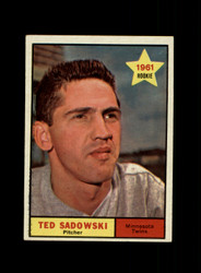 1961 TED SADOWSKI TOPPS #254 TWINS *G5346