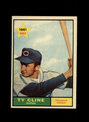 1961 TY CLINE TOPPS #421 INDIANS *G5614