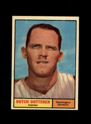 1961 DUTCH DOTTERER TOPPS #332 SENATORS *R1861