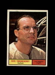 1961 FAYE THRONEBERRY TOPPS #282 ANGELS *R2180