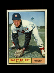 1961 HARRY BRIGHT TOPPS #447 SENATORS *R3197