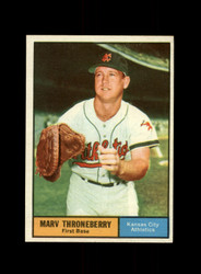 1961 MARV THRONEBERRY TOPPS #57 ATHLETICS *R4848