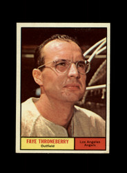 1961 FAYE THRONEBERRY TOPPS #282 ANGELS *0026