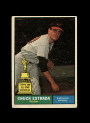 1961 CHUCK ESTRADA TOPPS #395 ORIOLES *0311