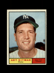 1961 ART DITMAR TOPPS #510 YANKEES *0318