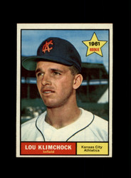 1961 LOU KLIMCHOCK TOPPS #462 ATHLETICS *0458
