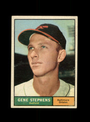 1961 GENE STEPHENS TOPPS #102 ORIOLES *0514
