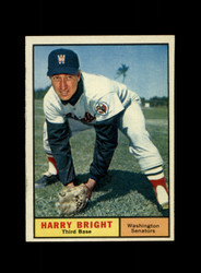 1961 HARRY BRIGHT TOPPS #447 SENATORS *0917